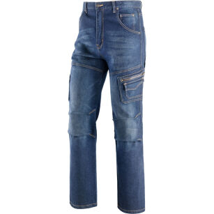 Spodnie jeansowe RAIDER z wieloma kieszeniami i profilowanym obszarem kolan 436510/46