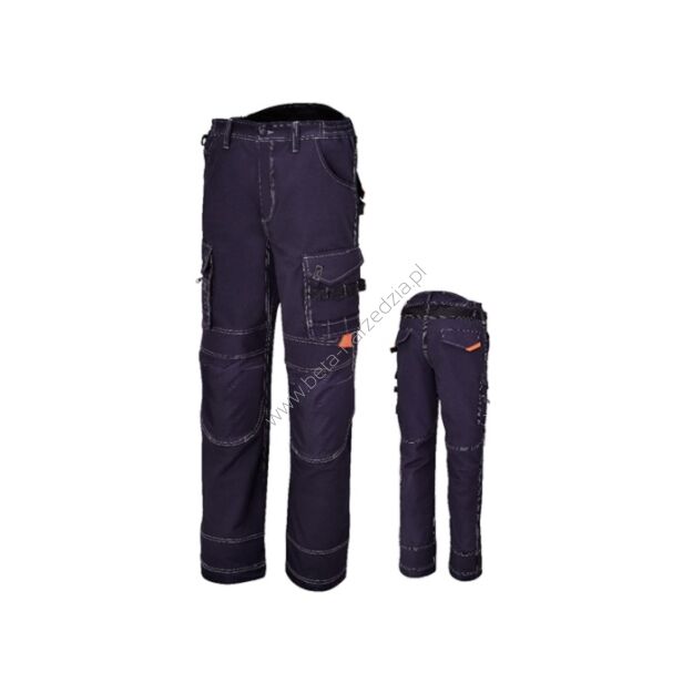 Spodnie robocze z wieloma kieszeniami, z płótna T/C, 260 g/m?, niebieskie BETA 7816BL/XL
