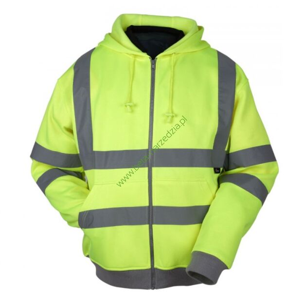 Bluza z kapturem ostrzegawcze, o intensywnej widzialności VIZWELL VWFC14Y/S