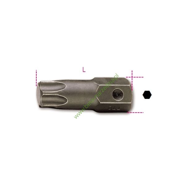 Końcówka wkrętakowa udarowa profil Torx z zabierakiem 16 mm BETA 727/ES16TX/70