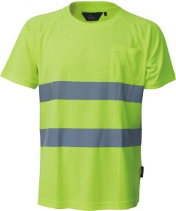 T-shirt Collpass ostrzegawczy o intensywnej widzialności VIZWELL VWTS01-AY/L