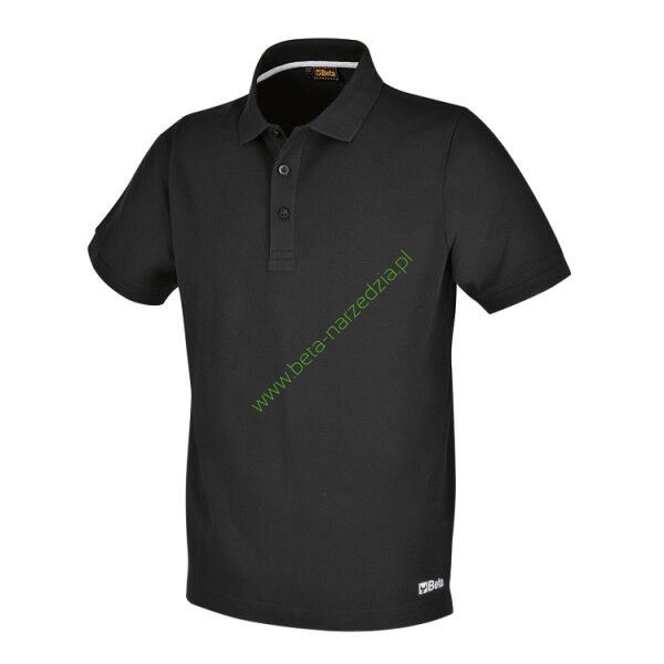Koszulka polo bawełniana czarna BETA 7552N/XS