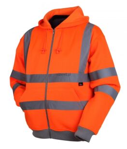 Bluza z kapturem ostrzegawcze, o intensywnej widzialności VIZWELL VWFC14O/M