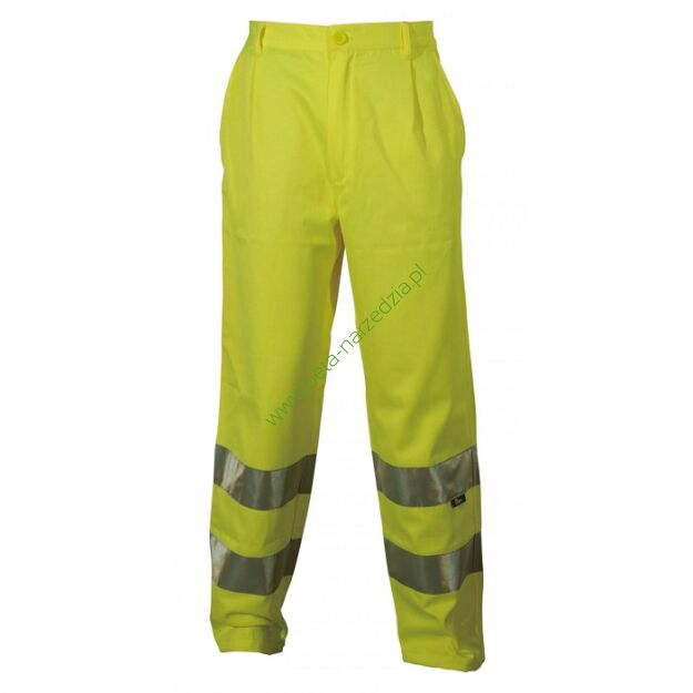 Spodnie robocze ostrzegawcze o intensywnej widzialności VIZWELL VWTC07-2Y/XXXL