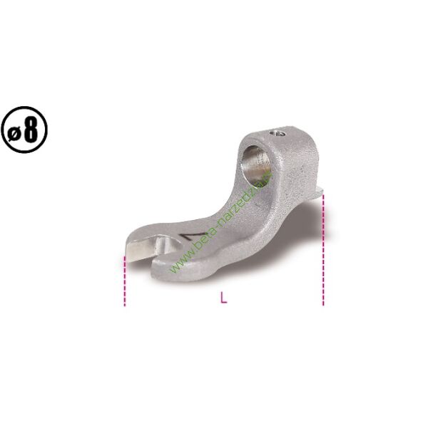 Głowica z kluczem płaskim do pokręteł dynamometrycznych model 604B/5 i 604B/10, zabierak 8 mm BETA 641/8