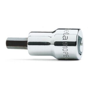Nasadka z końcówką trzpieniową sześciokątną, gniazdo 3/8", chromowana - końcówka czerniona BETA 910PE/AS/1/8