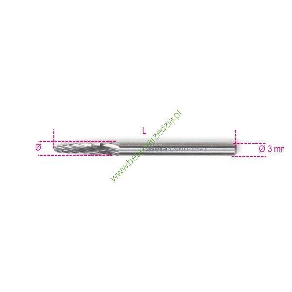 Pilnk obrotowy (frez) z węglika BETA 426MD-3/FA3
