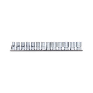 Komplet 13 nasadek 910A/AS 1/4"- 7/8" na metalowej szynie BETA 910A/AS/SB13