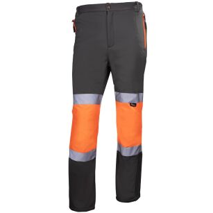 Spodnie robocze Softshell o intensywnej widoczności VIZWELL VWJK425OG/M