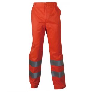 Spodnie robocze ostrzegawcze o intensywnej widzialności VIZWELL VWTC07-2O/XL