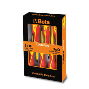 Zestaw 6-ciu wkrętaków w izolacji do 1000V BETA 1273MQ/D6