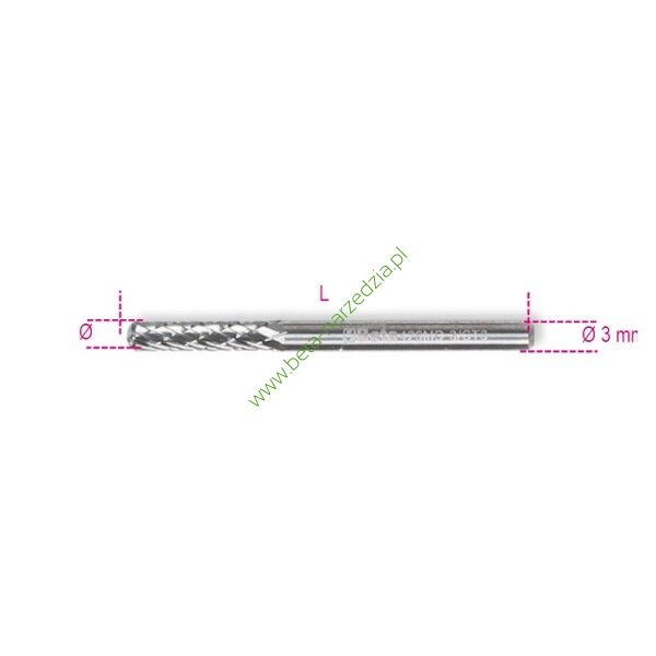 Pilnk obrotowy (frez) z węglika BETA 426MD-3/CT3