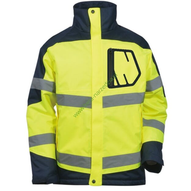 Kurtka z podszewką, przeciwdeszczowa, ostrzegawcza, VIZWELL VWJK261YN/XL