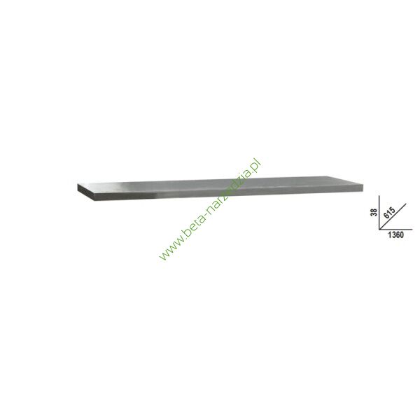 Blat roboczy (1360x615 mm) z płyty MDF pokrytej stalą nierdzewną BETA C45PRO2.0/PXE2-1.3