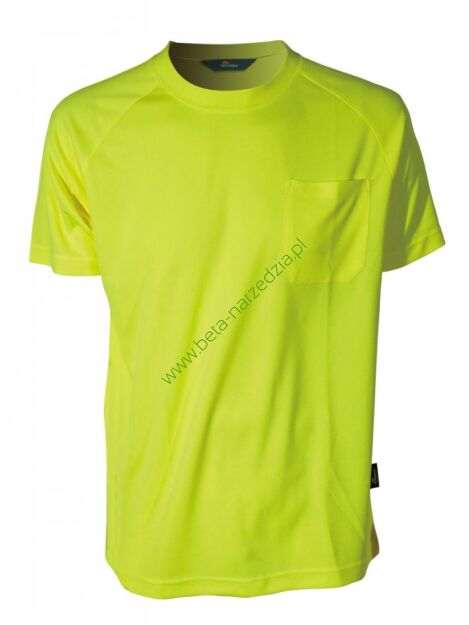 T-Shirt CoolPass w kolorach fluorescencyjnych VIZWELL VWTS10-AY/M