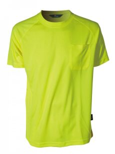 T-Shirt CoolPass w kolorach fluorescencyjnych VIZWELL VWTS10-AY/M