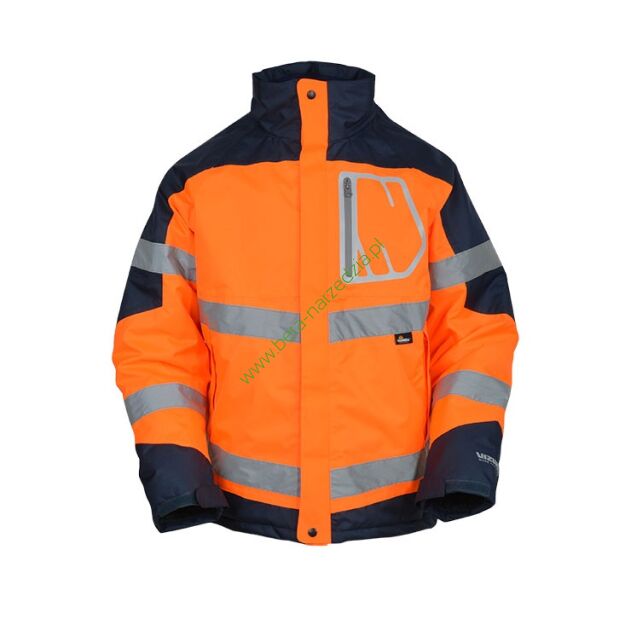 Kurtka z podszewką, przeciwdeszczowa, ostrzegawcza, VIZWELL VWJK261ON/XL