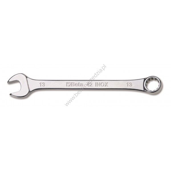 Klucz płasko-oczkowy, calowe, wykonany ze stali nierdzewnej BETA 42INOX-AS/13/16